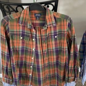 Flannel polo - young men’s